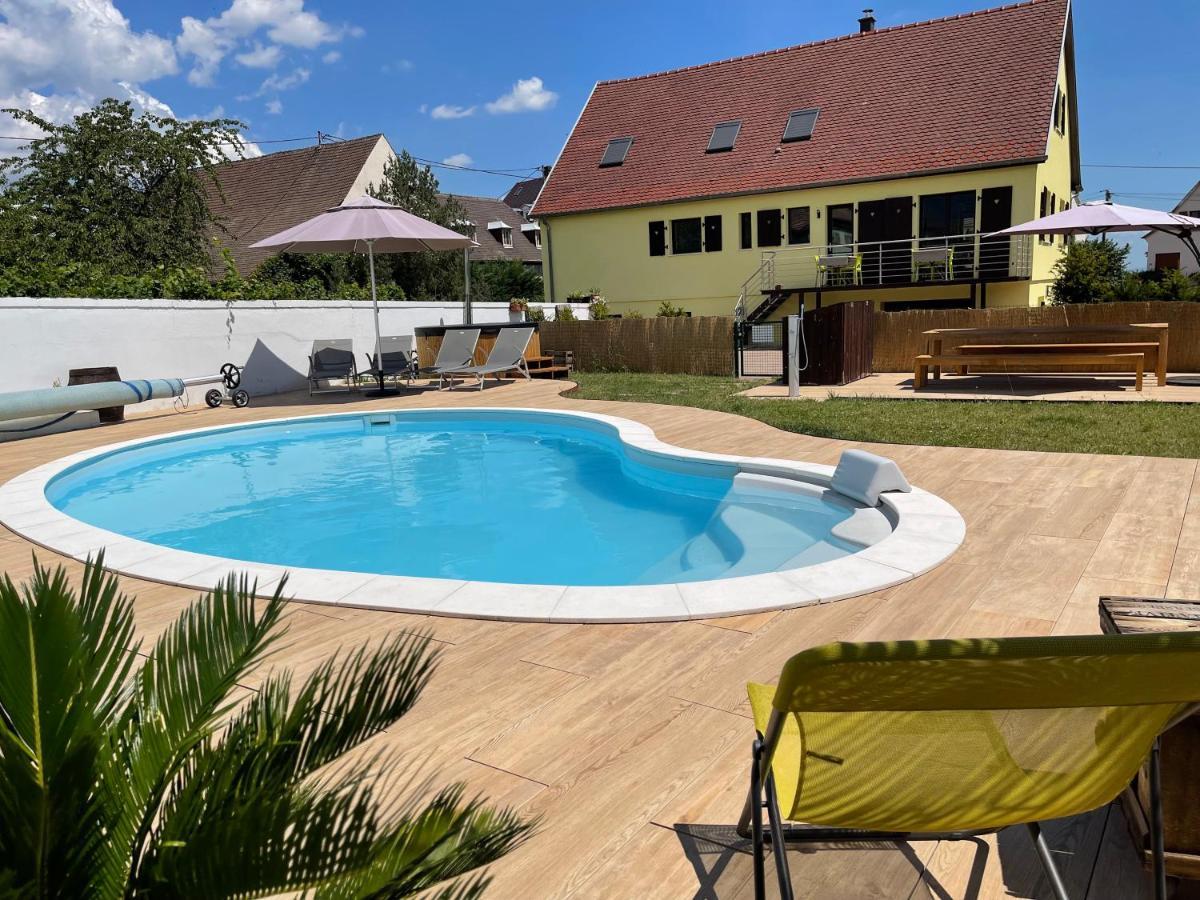 Alsacebnb - Gite 12 Personnes Dans Le Vignoble - Piscine Privee & Spa Аммершвір Екстер'єр фото